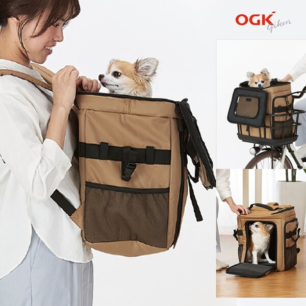 OGK 강아지 가방 백팩 애완견 이동가방 슬링백 산책가방 기내반입 가능